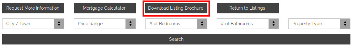 Branded Listing Brochures on Your Real Estate Solution Website