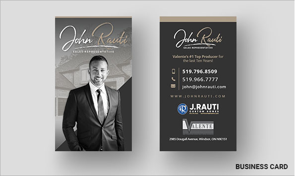 John Rauti Business Card Designs