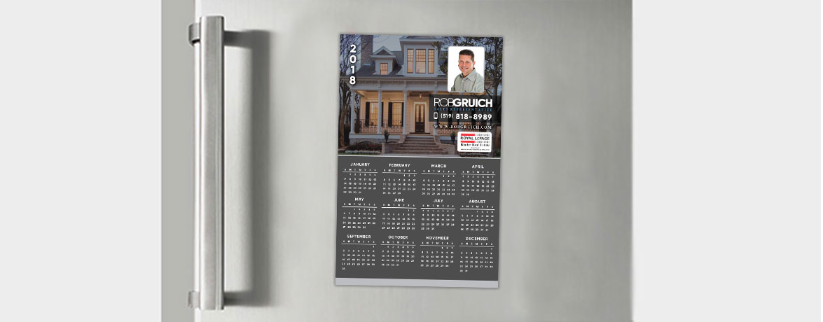 Rob Gruich Custom Real Estate Print Design - Calendar 